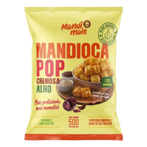 Mandioca Mandimais Pop Cremosa Alho 500g