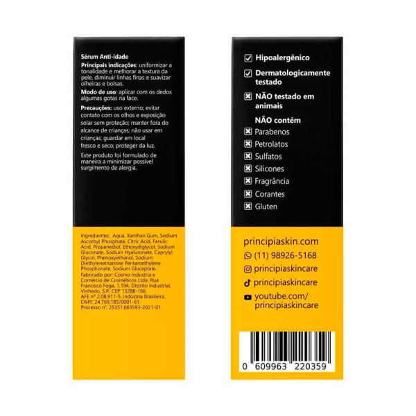 Encontraproduto.com.br - Sérum Vitamina C + Ácido Ferúlico VC10 Principia - 30ml