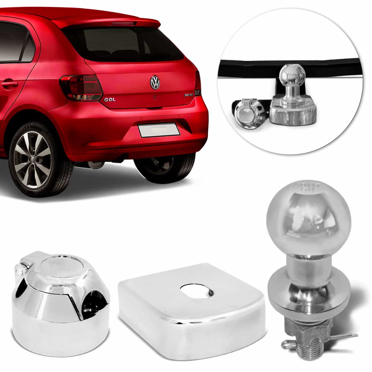 Engate Reboque Gol G5 G6 G7 G8 Rabicho Fixo 500kg