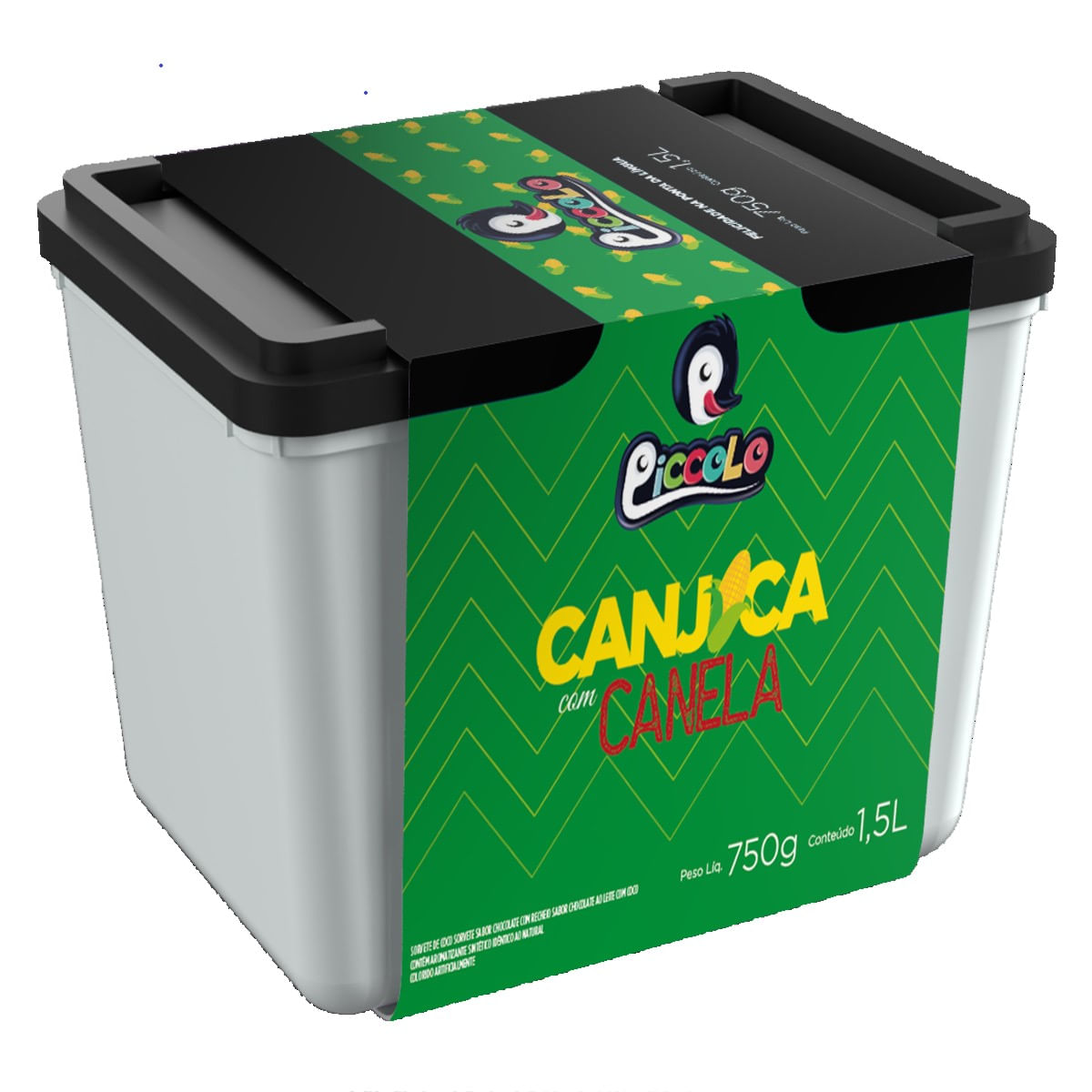 Encontraproduto.com.br - Sorvete Piccolo Canjica com Canela Pote 1,5 L