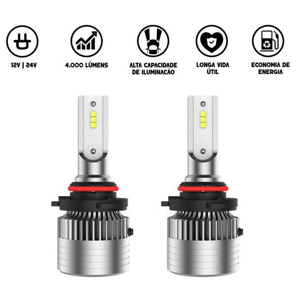 Encontraproduto.com.br - Ultra Led H1 Slim Com Canceller 4.000 Lumens Sem Erro Jr8