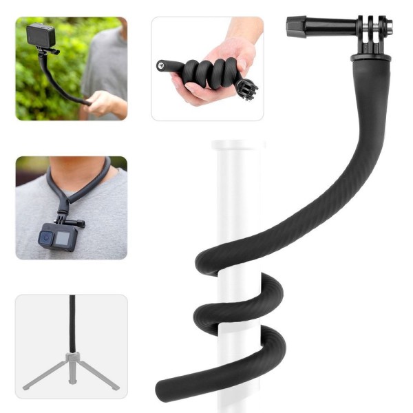 Encontraproduto.com.br - Suporte Flexível Ajustável 360° Para Câmeras Gopro E Similares