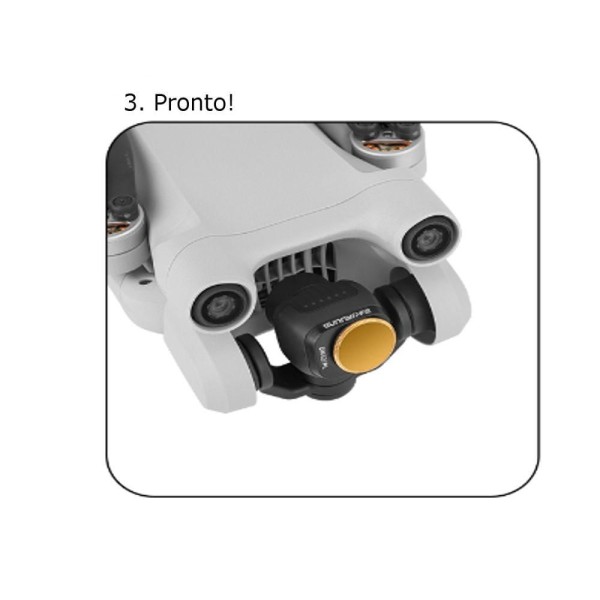 Encontraproduto.com.br - Kit com 4 Filtros ND 4/8/16/32 para Drone DJI Mini 3 Pro