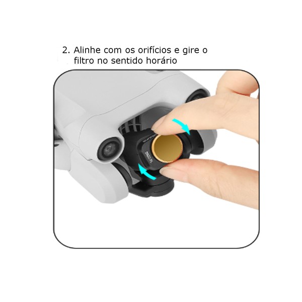 Encontraproduto.com.br - Kit com 4 Filtros ND 4/8/16/32 para Drone DJI Mini 3 Pro