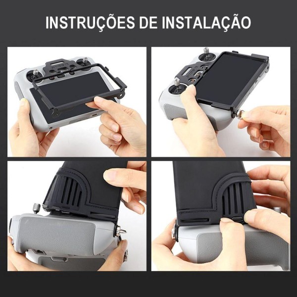 Encontraproduto.com.br - Capa Solar Para Dji Rc De Drone Dji Mini 3 E 3 Pro-mavic 3-air 2s