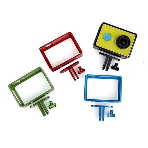 Encontraproduto.com.br - Frame/Moldura em Alumínio para Câmeras Xiaomi Yi Cor Azul