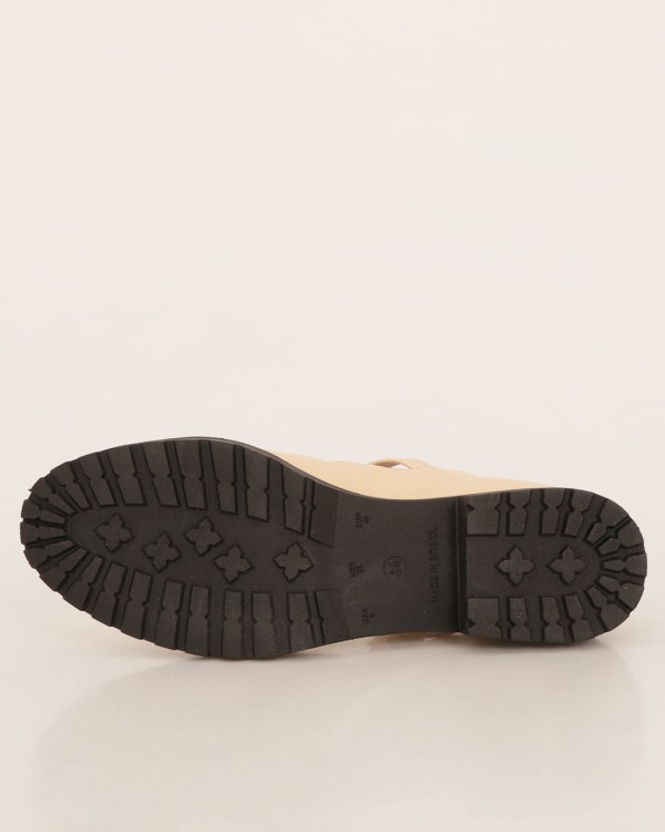 Encontraproduto.com.br - Sapato Boneca Com Fivela Bege