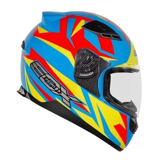 Capacete EBF E0X Colors Azul Fluor