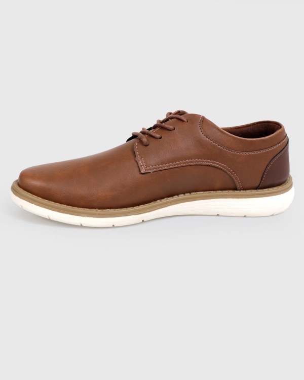 Encontraproduto.com.br - Sapato Masculino Social Com Cadarço Marrom