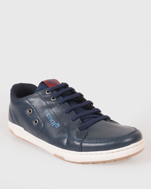 Encontraproduto.com.br - Sapatênis Masculino Cadarço Elástico Mr Kitsch Azul