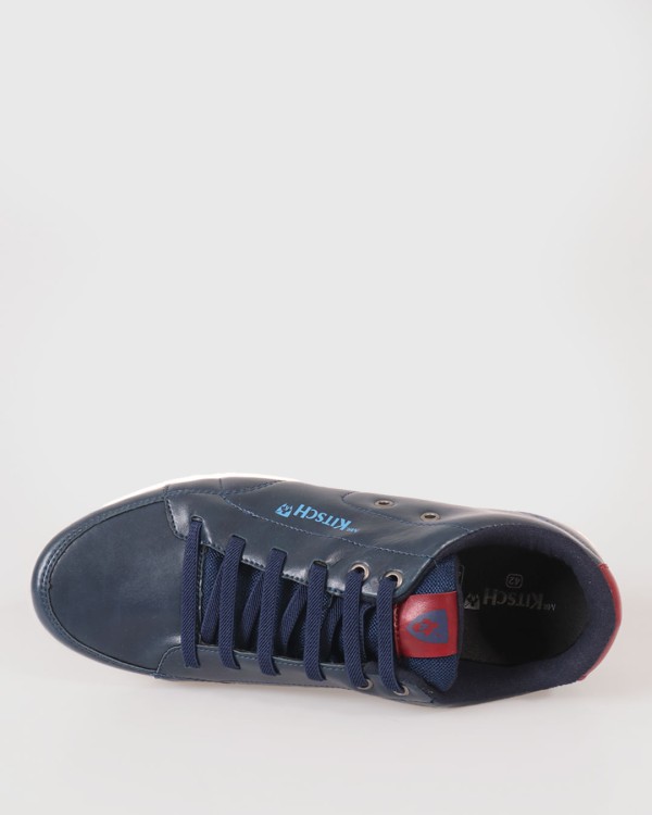 Encontraproduto.com.br - Sapatênis Masculino Cadarço Elástico Mr Kitsch Azul