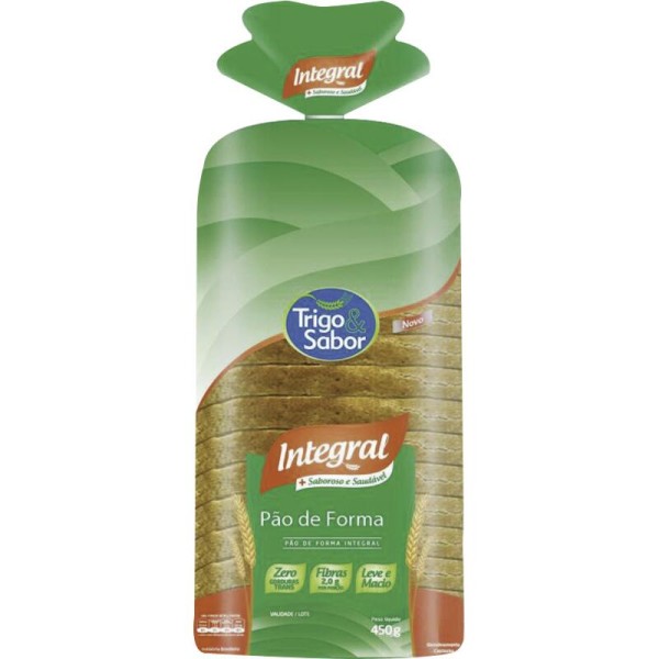 Encontraproduto.com.br - Pão de Forma Trigo e Sabor Integral Pacote com 450g