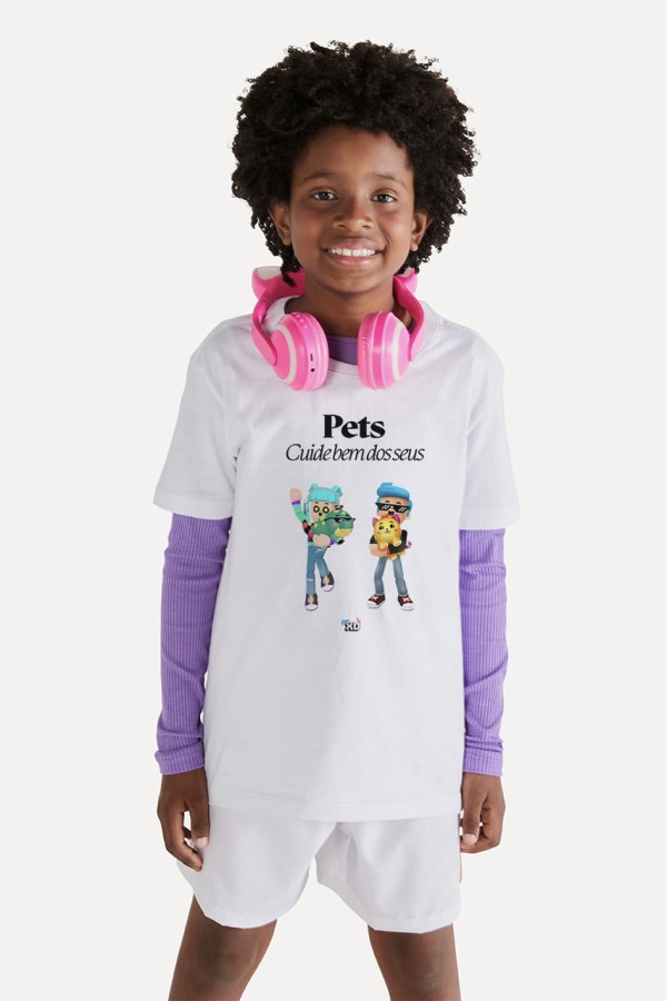 Camiseta Mini Pets Pk Xd
