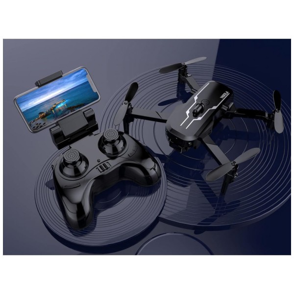 Encontraproduto.com.br - Mini Drone com Câmera 1080P FPV para Crianças, Controle Remoto, 2 Baterias, YASOLA, Preto