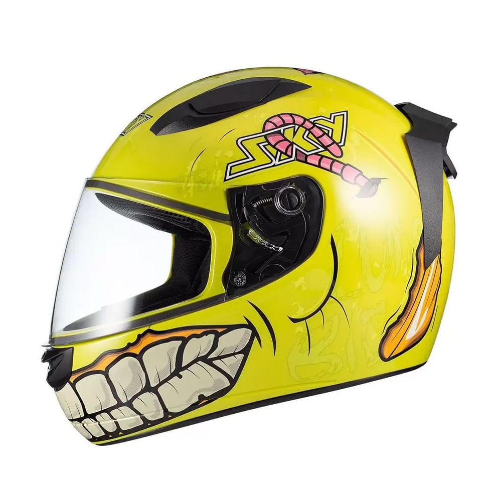 Capacete SKY Two Zombie Verde
