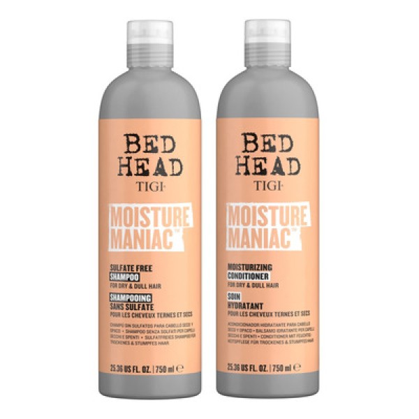 Shampoo e Condicionador com Óleo de Argan e Vitamina E Livre de Sulfatos e Parabenos, TIGI 612680, Cinza