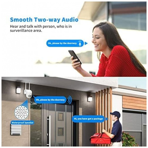 Encontraproduto.com.br - Sistema de Câmera de Segurança Hiseeu 4 Câmeras, Controle Remoto Cartão de Memória 1 TB