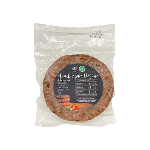 Hambúrguer Vegano Alho Poró 120g Lyrios