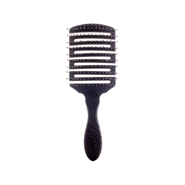 Encontraproduto.com.br - Escova De Cabelo Wet Brush Quadrada Flex Dry Preta Cabo Emborrachado