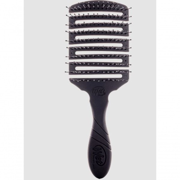 Encontraproduto.com.br - Escova De Cabelo Wet Brush Quadrada Flex Dry Preta Cabo Emborrachado