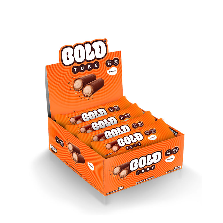 Encontraproduto.com.br - Snack Zero Açucar Sabor Paçoca Bold Tube 30g