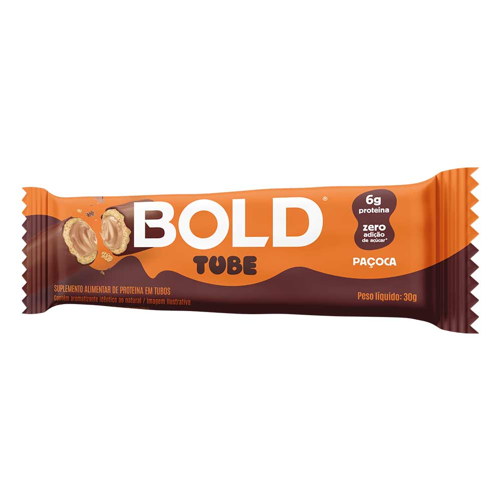 Encontraproduto.com.br - Snack Zero Açucar Sabor Paçoca Bold Tube 30g