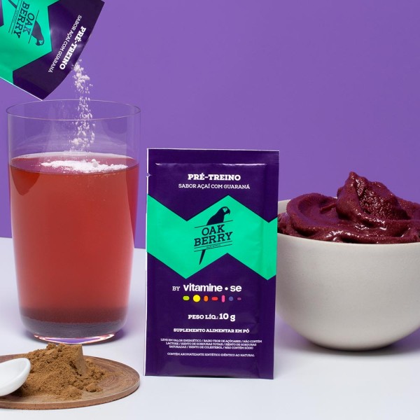 Encontraproduto.com.br - Pré-Treino Pré-Treino Oakberry Açaí com Guaraná Caixa Vitamine-se