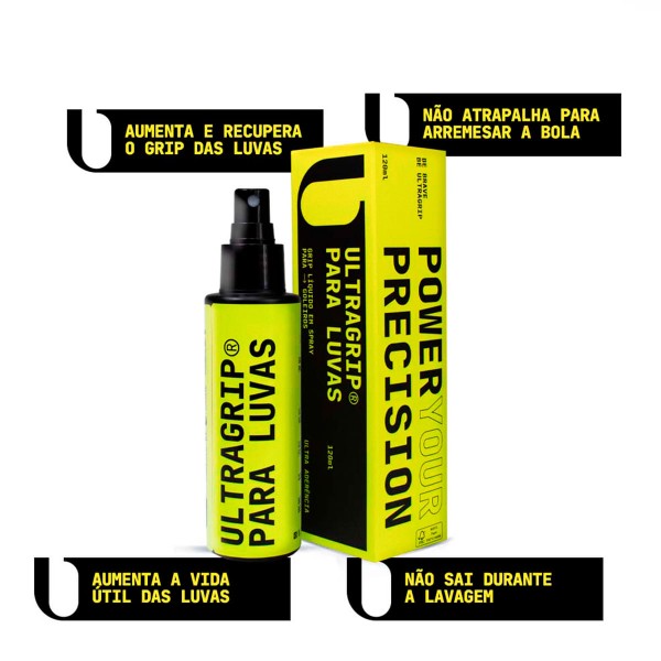 Encontraproduto.com.br - ULTRAGRIP® LUVAS Cola Aumenta e Recupera a Aderência de Luvas para Goleiro 120ml