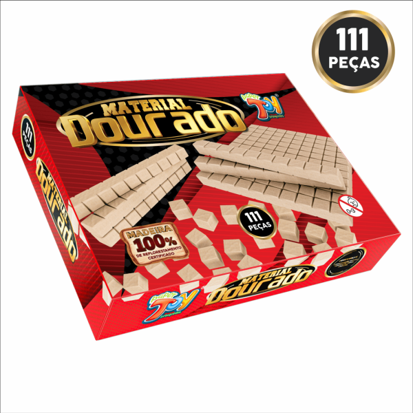 Material Dourado 111 Peças - PAPER TOY