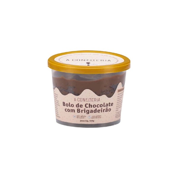 Encontraproduto.com.br - Bolo de Chocolate com Brigadeirão 110g A Confiteria