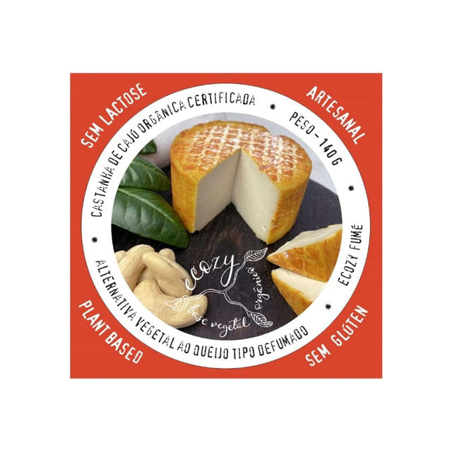 Queijo Vegano Tipo Defumado Ecozy Fumé 140g