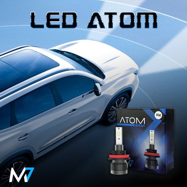 Encontraproduto.com.br - Kit Lâmpada Led M7 ATOM HB3 3700Lm 6000K Bivolt JR8 Imports