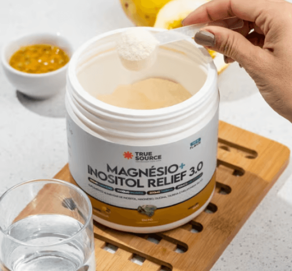 Encontraproduto.com.br - True Magnésio + Inositol Relief 3.0 Maracujá 350g True Source