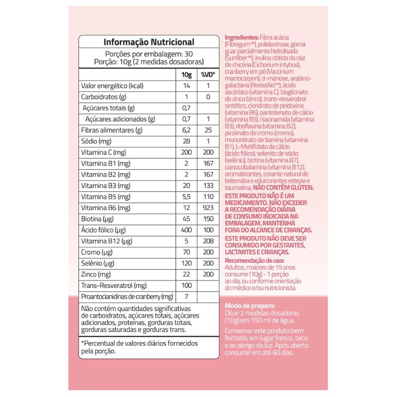 Encontraproduto.com.br - True Prebiotic Fiber Cranberry 300g True Source