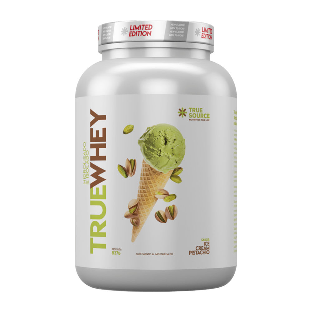 Encontraproduto.com.br - True Whey Hidrolisado e Isolado Pistache 837g True Source