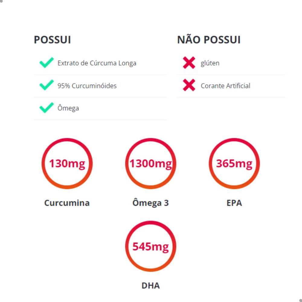 Encontraproduto.com.br - True Curcuma + Ômega 3 Lipossomal 120 Cápsulas True Source