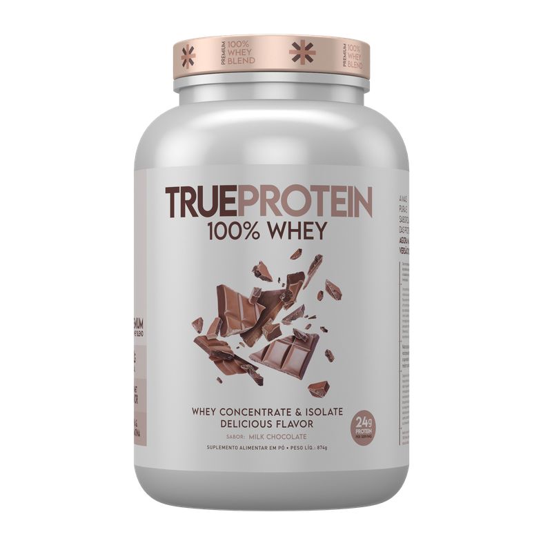 Encontraproduto.com.br - Proteína True Protein 100% Whey Milk Chocolate 874g True Source