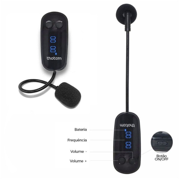Encontraproduto.com.br - Microfone De Cabeça Sem Fio, Headset Thotem - Amp Ax