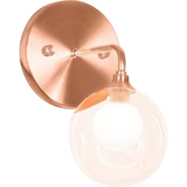 Encontraproduto.com.br - Arandela New Cobre Harmony Bolinha Ambar