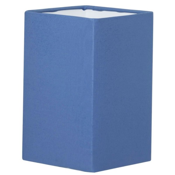 Encontraproduto.com.br - Abajur Eros Quad Azul Com Base Redonda Dourado