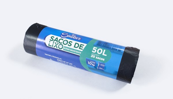 Encontraproduto.com.br - SACO LIXO WUNDERHAUS ROLO 50L COM 20