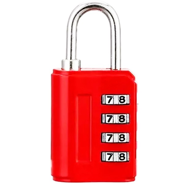 Encontraproduto.com.br - Cadeado Combinação 4 Dígitos 6,5cm em Latão e Metal Monaliza