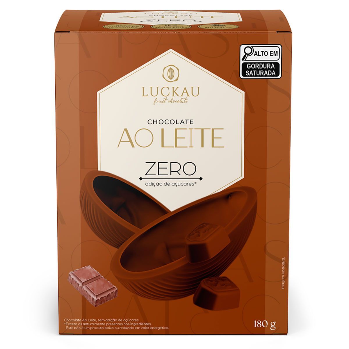 Ovo de Páscoa Chocolate ao Leite Luckau 180g
