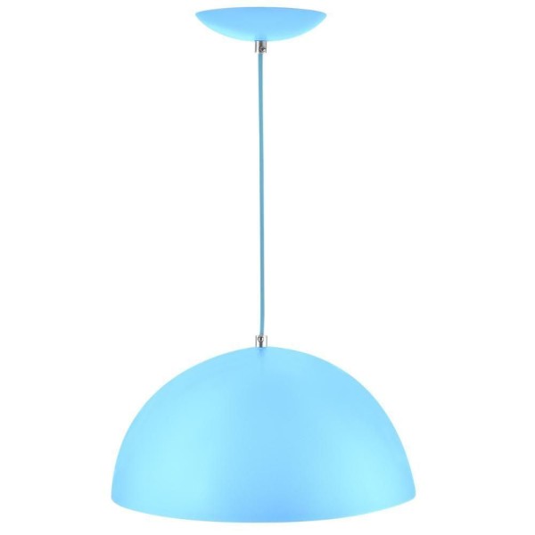 Encontraproduto.com.br - Kit 2 Pendente Meia Bola 30 Azul Bebe Cozinha Churrasqueira
