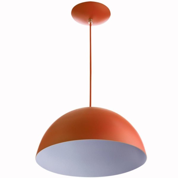 Encontraproduto.com.br - Kit 2 Pendente Meia Bola 40 Cobre Cozinha Churrasqueira