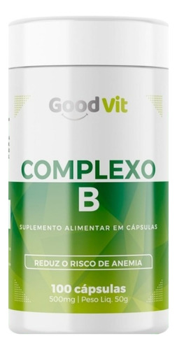 Encontraproduto.com.br - Complexo B 500mg C/100 Cápsulas - Good Vit