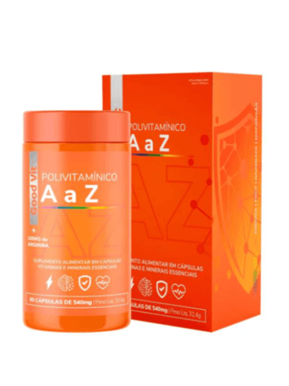 Encontraproduto.com.br - Polivitamínico A a Z 540mg C/60 Cápsulas - Good Vit