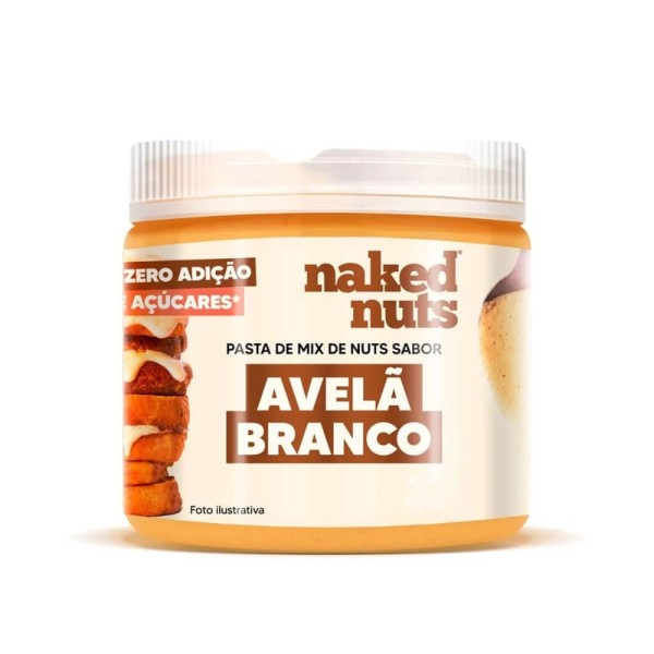 Encontraproduto.com.br - Pasta de Mix de Nuts Sabor Avelã Branco 300g Naked Nuts
