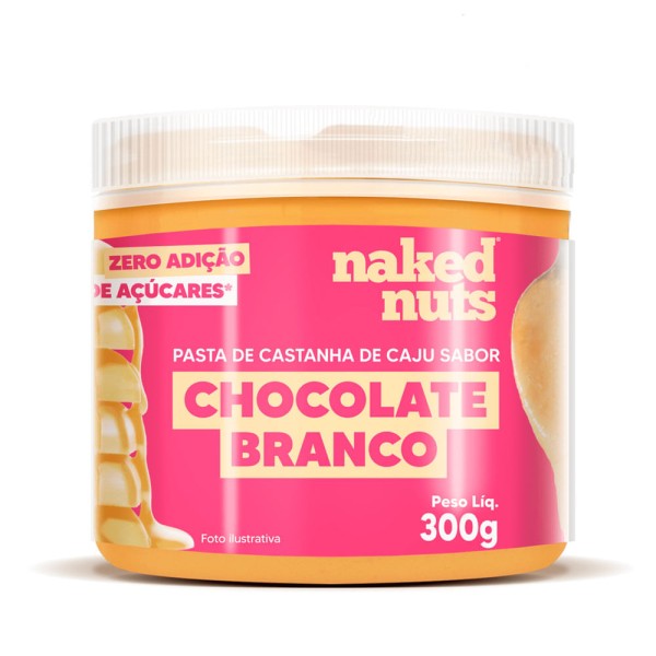 Encontraproduto.com.br - Pasta de Castanha de Caju com Chocolate Branco 300g Naked Nuts