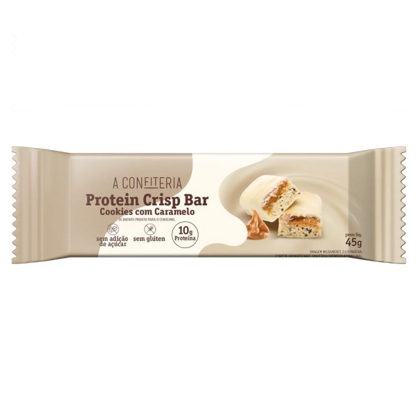 Barrinha Protéica Cookies com Caramelo A Confiteria 45g